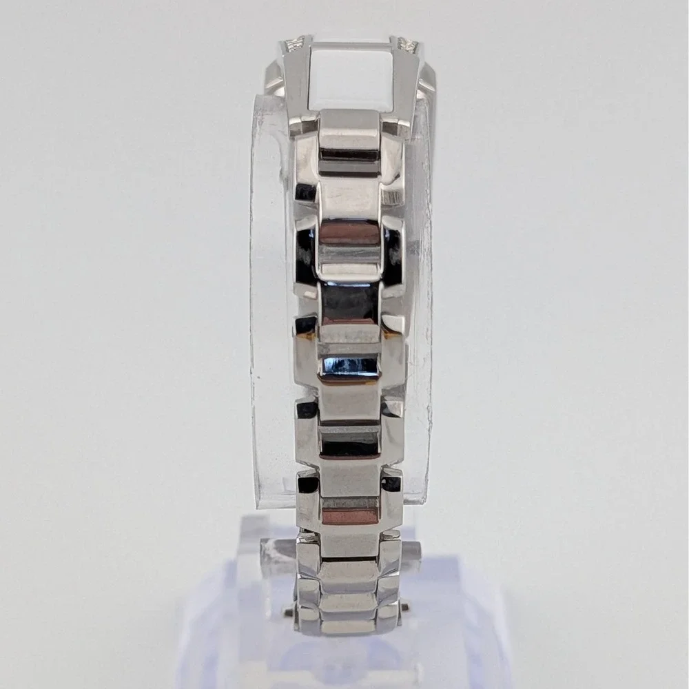 Seiko Solar Tressia White Ceramic Go Red Special Edition Box Papers Links